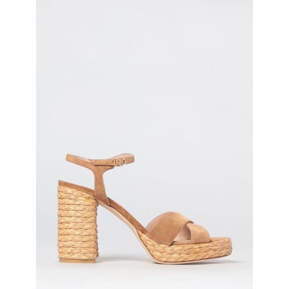 STUART WEITZMAN Handbags - Stuart Weitzman Dayna Suede Platform Sandals With High Block Heel